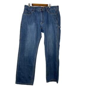 Ridgecut blue jeans work wear carpenters pants 42x32 denim relaxed fit